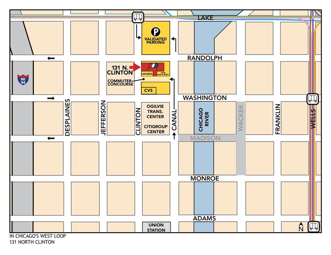 огилви станция Чикаго картата