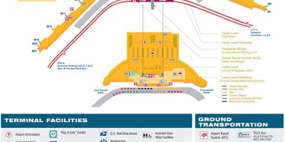 Карта на ОГА терминал 5 картата Чикаго
