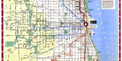 Карта на град Чикаго граници