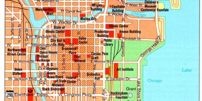 Карта на забележителностите на Чикаго