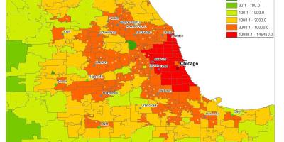 Демографска карта Чикаго