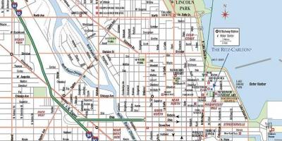 Карта на улиците на Чикаго